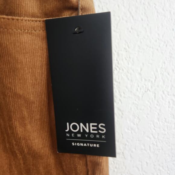 Jones New York Women's Size 14/32‎ The Lexington Straight Leg Brown Pants NWT - Picture 7 of 7
